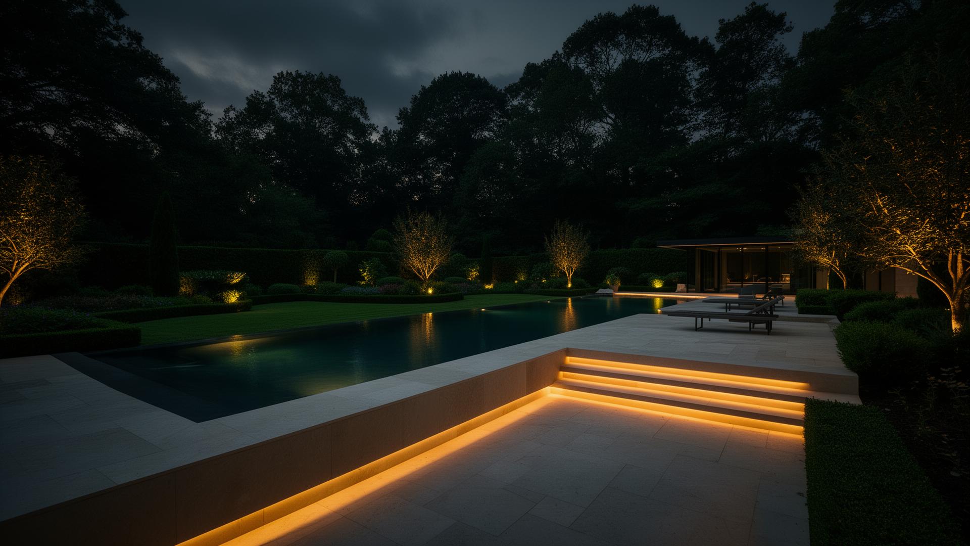 Luxury estate pool and patio